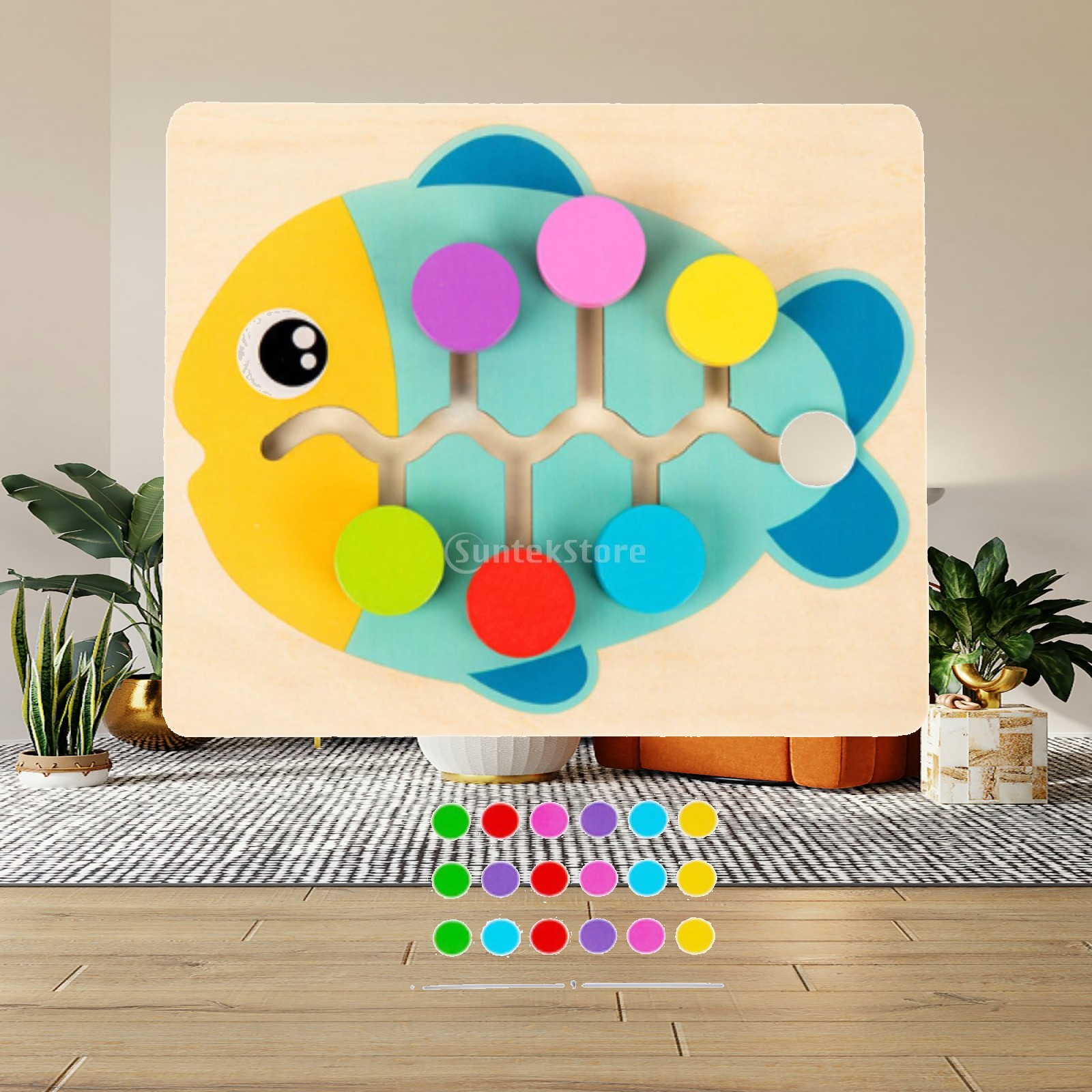 Strategy Board Game - Ahşap Renk Eşleştirme Kaydırmalı Bulmaca 3