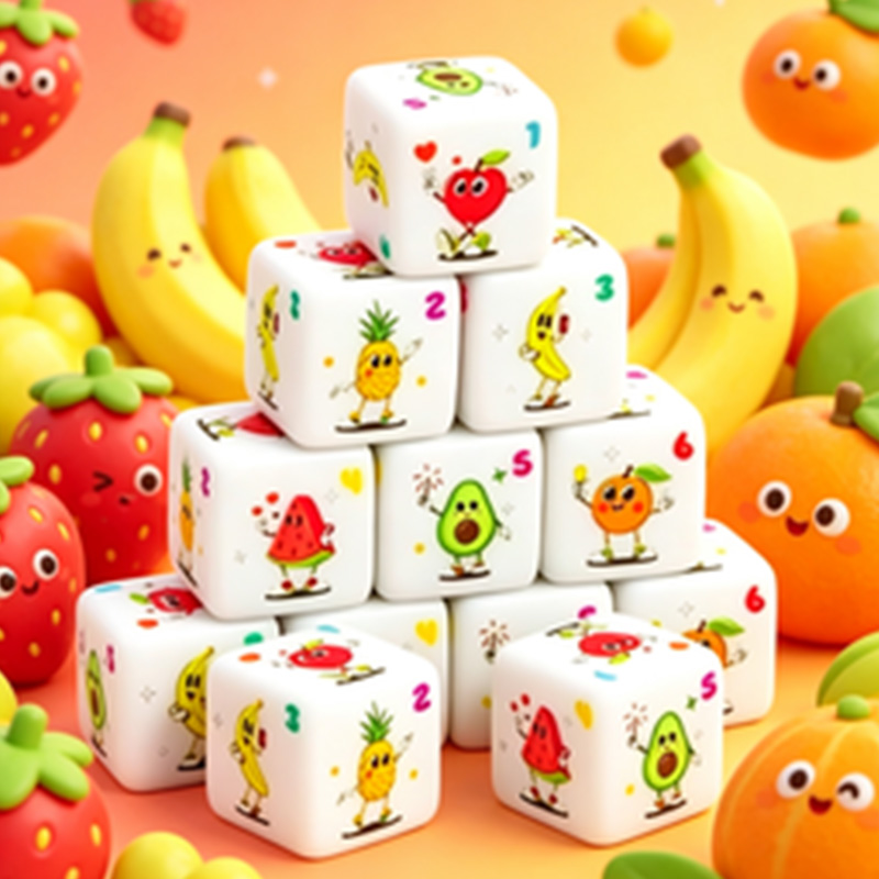 12 Adet Meyve Temalı D6 Zar Se - Board Game Live incelemesi ve fiyatı